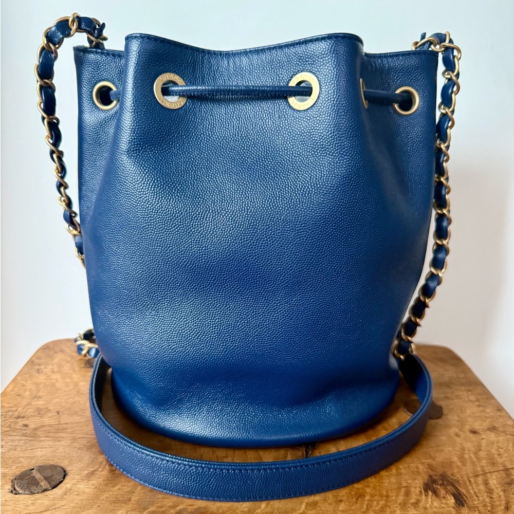 Chanel Blue Caviar Bucket Bag - Picture 4 of 6